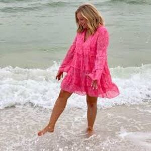 Karlie tiered ruffle dress size large